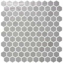 Onix Mosaico Hex Natureglass Smooth Grey 30.1x29