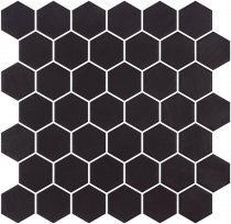 Onix Mosaico Hex Natureglass Xl Black Matte 28.4x28.6