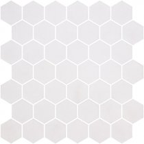 Onix Mosaico Hex Natureglass Xl White Matte 28.4x28.6