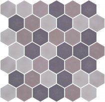 Onix Mosaico Hex Stoneblends Xl Mixed Grey 28.4x28.6