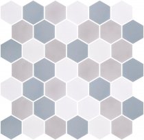 Onix Mosaico Hex Stoneblends Xl Sky 28.4x28.6