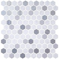 Onix Mosaico Hexagon Blends Metal Carrara 30.1x29