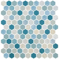 Onix Mosaico Hexagon Blends Seagreen 30.1x29