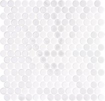 Onix Mosaico Penny Blends Natureglass Opalo White 28.6x28.6