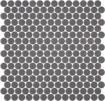Onix Mosaico Penny Natureglas Dark Grey Matte 28.6x28.6