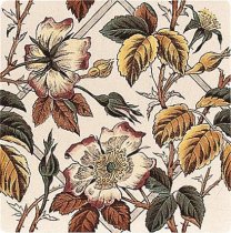 Original Style Artworks Colonial White Floral Trellis 15.2x15.2