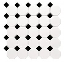 Original Style Mosaics Classic Octagon And Dot 29.2x29.2