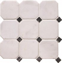 Original Style Mosaics White Octagon 10 31x31