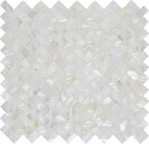 Original Style Mosaics White Pearl Herringbone 28.5x30.5
