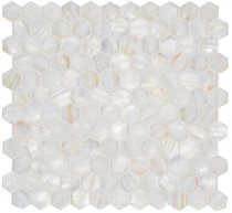 Original Style Mosaics White Pearl Hexagon 28.5x29.5