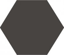 Original Style Victorian Floor Tiles Black Hexagon 18.5x18.5