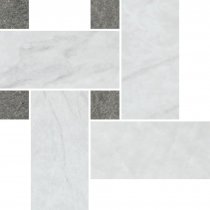 Pamesa Marbles Mosaico Malla Twisted White 21x26