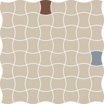 Paradyz Modernizm Bianco Mozaika Prasowana K 3.6X4.4 Mix A 30.86x30.86