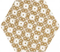Paradyz Shiny Lines Gold Heksagon Inserto D 19.8x17.1