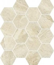 Paradyz Sunlight Stone Beige Hexagon Mosaic 22x25.5