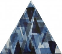 Petracers Triangolo Impressioni Azzurro 17x17