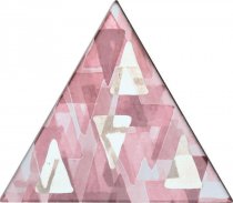 Petracers Triangolo Impressioni Platino Su Rosa 17x17