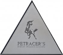 Petracers Triangolo Logo Su Platino Lux 17x17