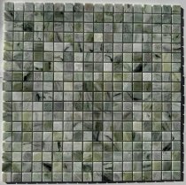 Pixel Mosaic Мрамор Jet Green 15х15 Полированная 30.5x30.5