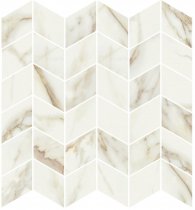 Ricchetti Marble Boutique Mosaico Chevron Calacatta White 30x30