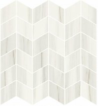 Ricchetti Marble Boutique Mosaico Chevron Lasa White 30x30