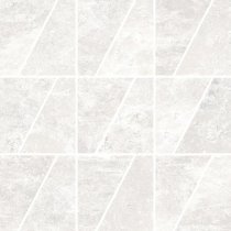 Rondine Ardesie White Mosaico Trapezio 30x30