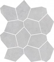 Rondine Concrete Light Grey Mosaico Piramide 30x30