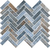 Rondine Inwood Blue Mosaico Spina 32x28.5