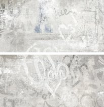 Rondine Volcano Graffiti Mix White Rect 30x60