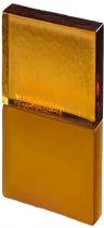 S.Anselmo Glass Bricks Golden Amber Half 11.6x12.1