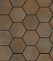 Sant Agostino Oxidart Hexagon Copper 27x32.5
