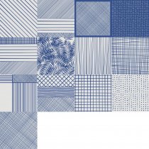 Savoia Colors Textile Blu 21.6x21.6