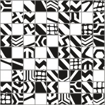Settecento Moodboard Mosaico Mix 1 Black White 2.4x2.4 23.7x23.7