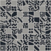 Settecento Moodboard Mosaico Mix 2 Black Grey 2.4x2.4 23.7x23.7