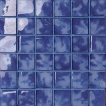 Settecento Musiva Blu Cobalto 4.5x4.5 Su Rete 28.6x28.6