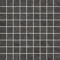 Settecento Nordic Stone Mosaico Black 3.1x3.1 Su Rete 29.9x29.9