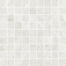 Settecento Nordic Stone Mosaico White 3.1x3.1 Su Rete 29.9x29.9