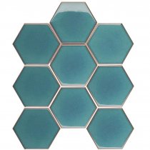 Starmosaic Homework Hexagon Big Green Glossy 29.1x29.5