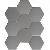 Starmosaic Homework Mosaic Hexagon Big Grey Matt 25.6x29.5