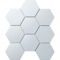 Starmosaic Mosaic Hexagon Big White Matt 25.6x29.5