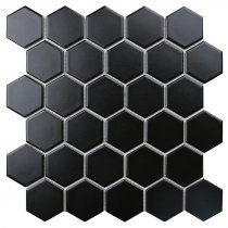Starmosaic Mosaic Hexagon Small Black Matt 27.2x28.2
