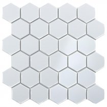 Starmosaic Mosaic Hexagon Small White Glossy 27.2x28.2