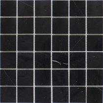 Starmosaic Wild Stone Mosaic 48x48 Black Polished 30.5x30.5