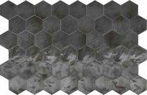 Terratinta Betonmetal Black Steel Hexa Glossy 15x17.1