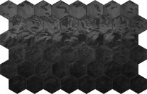 Terratinta Hexa Black Swan Wall Glossy 17.3x15