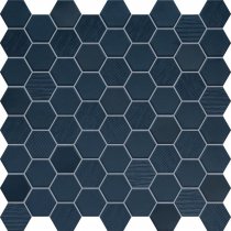 Terratinta Hexa Deep Navy Mosaic Mix Matt Glossy Fabric 31.6x31.6