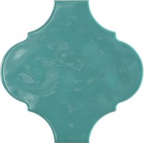 Tonalite Arabesque Silk Turquoise 14.5x14.5