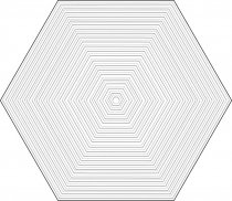 Tubadzin Cielo E Terra Dekor Bianco Geometry 1 Mat 10 mm 19.2x22.1
