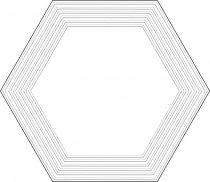 Tubadzin Cielo E Terra Dekor Bianco Geometry 2 Mat 19.2x22.1