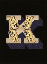 Versace Alphabet Lettera Nera K 14.5x19.4